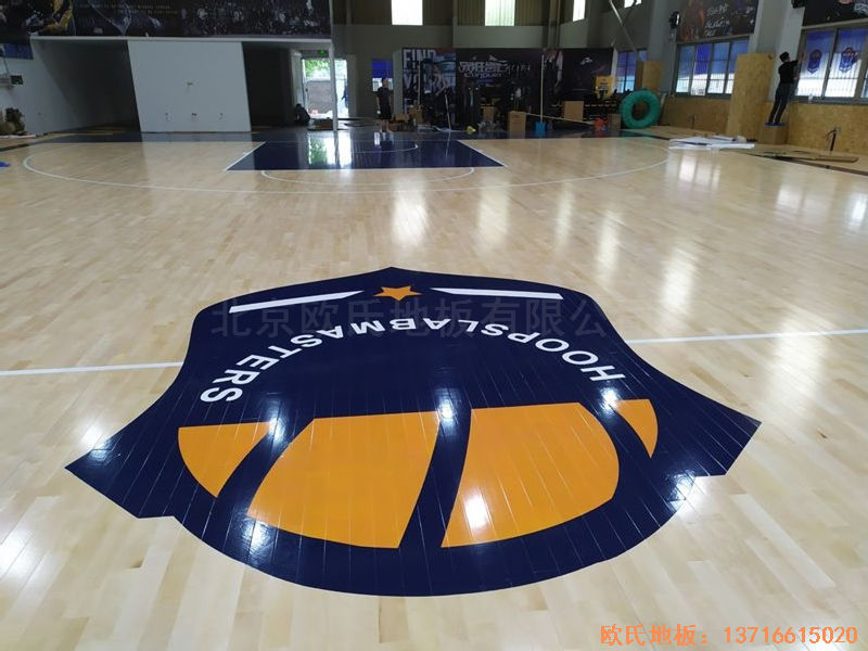 江蘇昆山市博瑞祥汽車一站服務運動地板施工案例