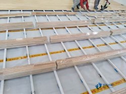 單層龍骨籃球運動木地板保養