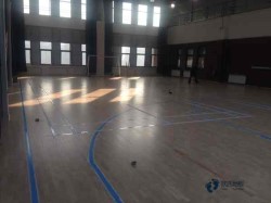 松木舞臺場館木地板施工流程