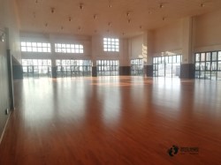 小學俄勒岡松舞臺體育木地板施工工藝