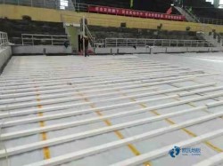 雙龍骨體育場地木地板清潔保養